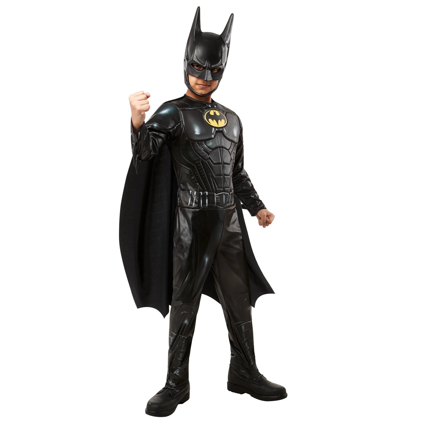 Disfraz Batman Clásico (The Flash 2023) – Pecho Musculoso para Niño