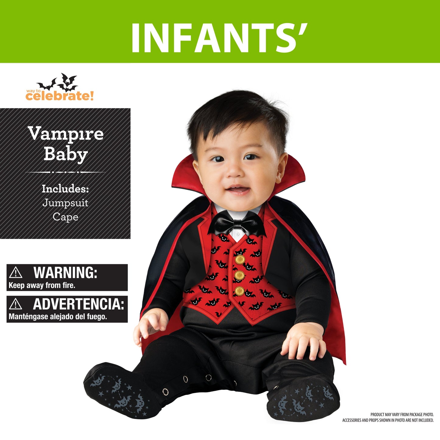 Disfraz de Vampiro para Bebé – Traje Completo de Halloween 12-18 Meses | Suave, Cómodo y Adorable