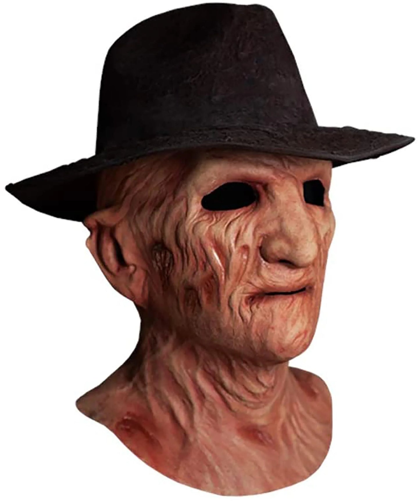 Máscara de Freddy Krueger Deluxe – Látex Realista con Sombrero Fedora