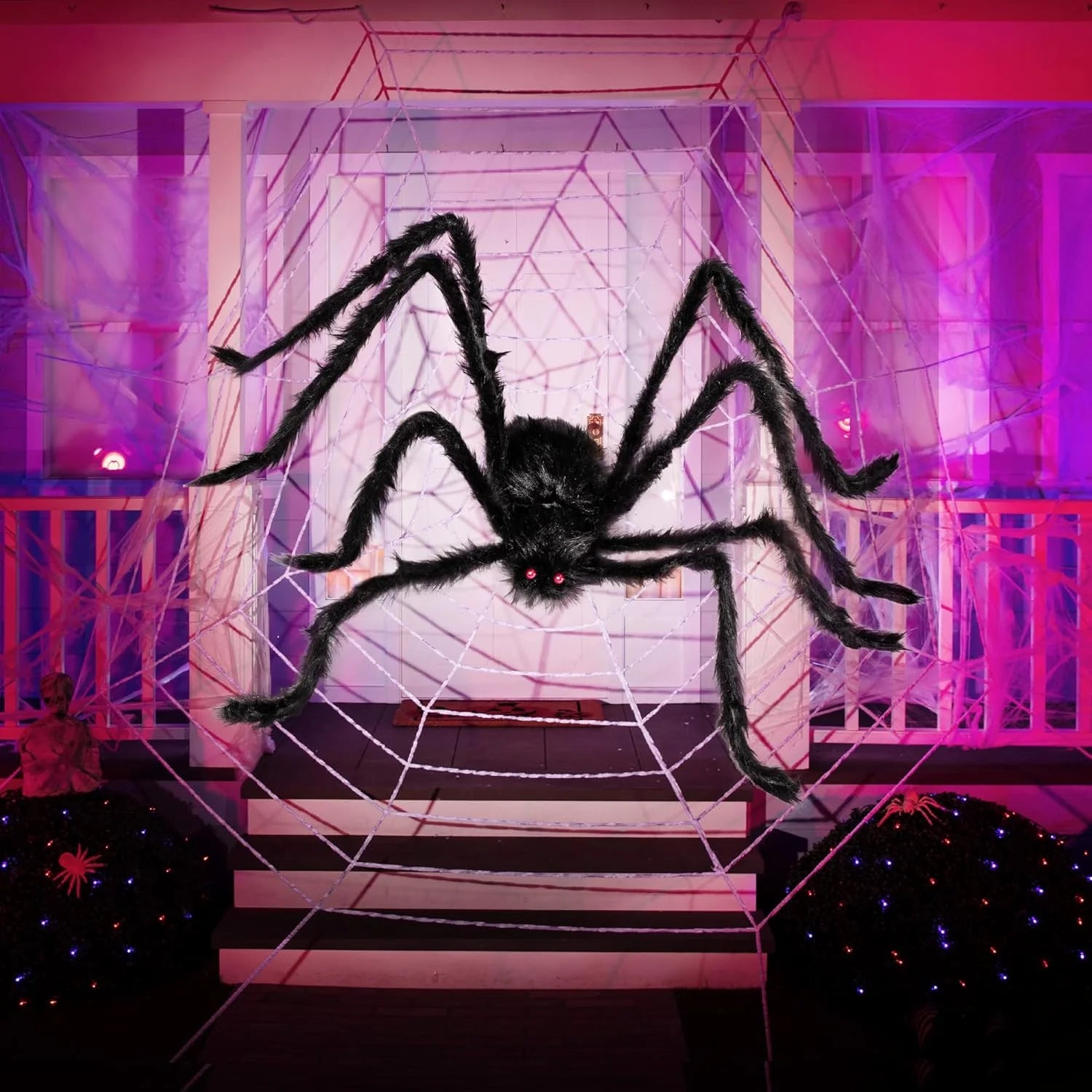 Araña Gigante de Halloween 79” – Decoración de Terror para Exteriores