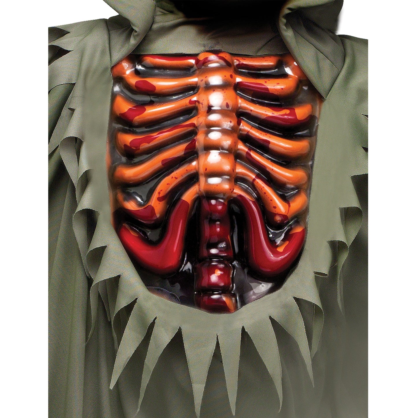 Disfraz Infantil Calabaza Sangrante – Traje Completo de Terror para Halloween con Máscara y Capa