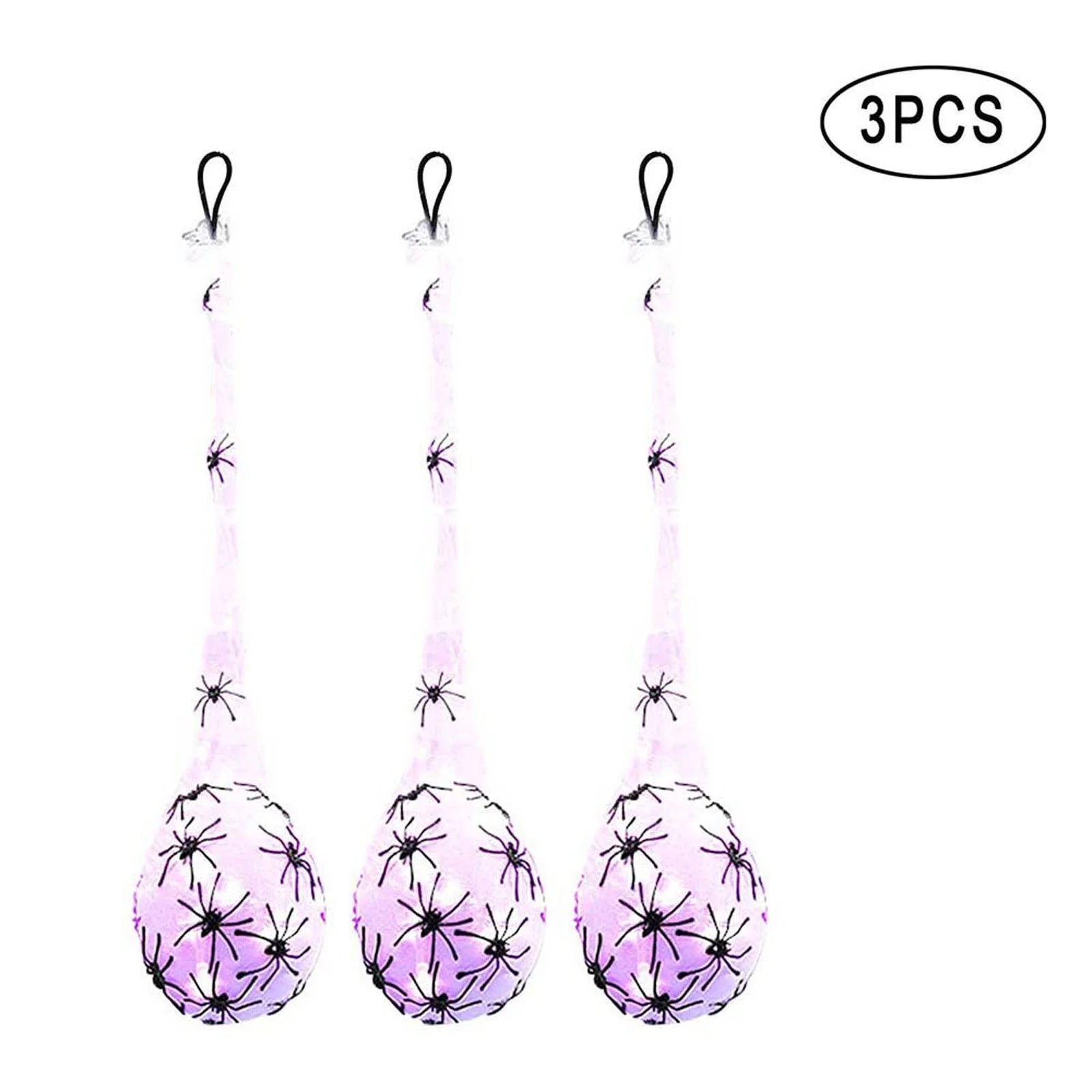 Set de 3 Arañas Luminosas LED – Decoración de Halloween para Interior y Exterior