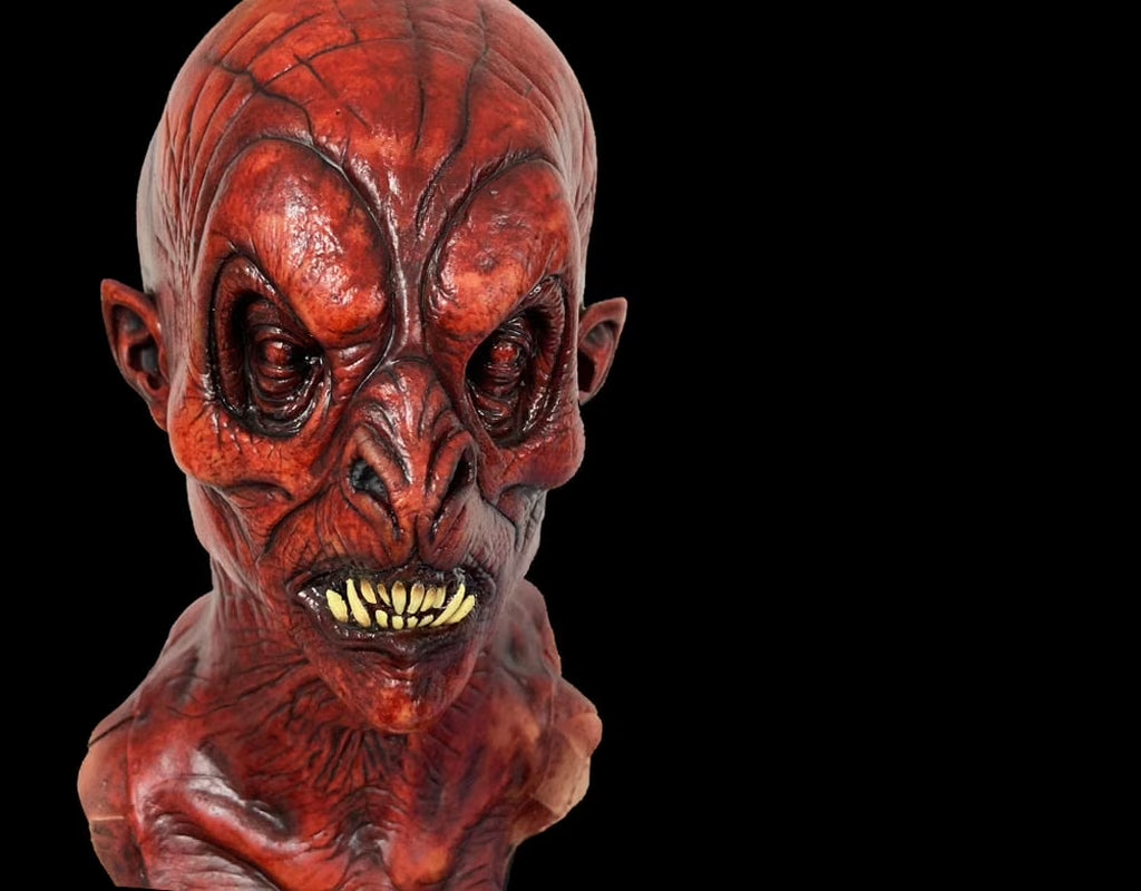 Máscara Demonio Rojo – Látex Premium de Terror para Halloween