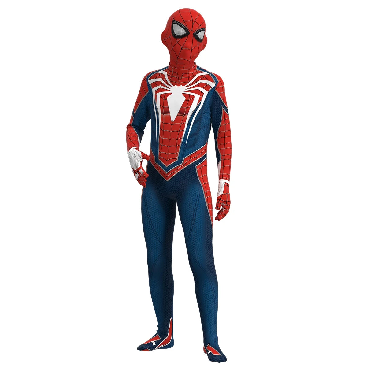 Disfraz Infantil de Superhéroe – Traje Completo de Lycra con Máscara para Niños (Estilo Spider-Man)