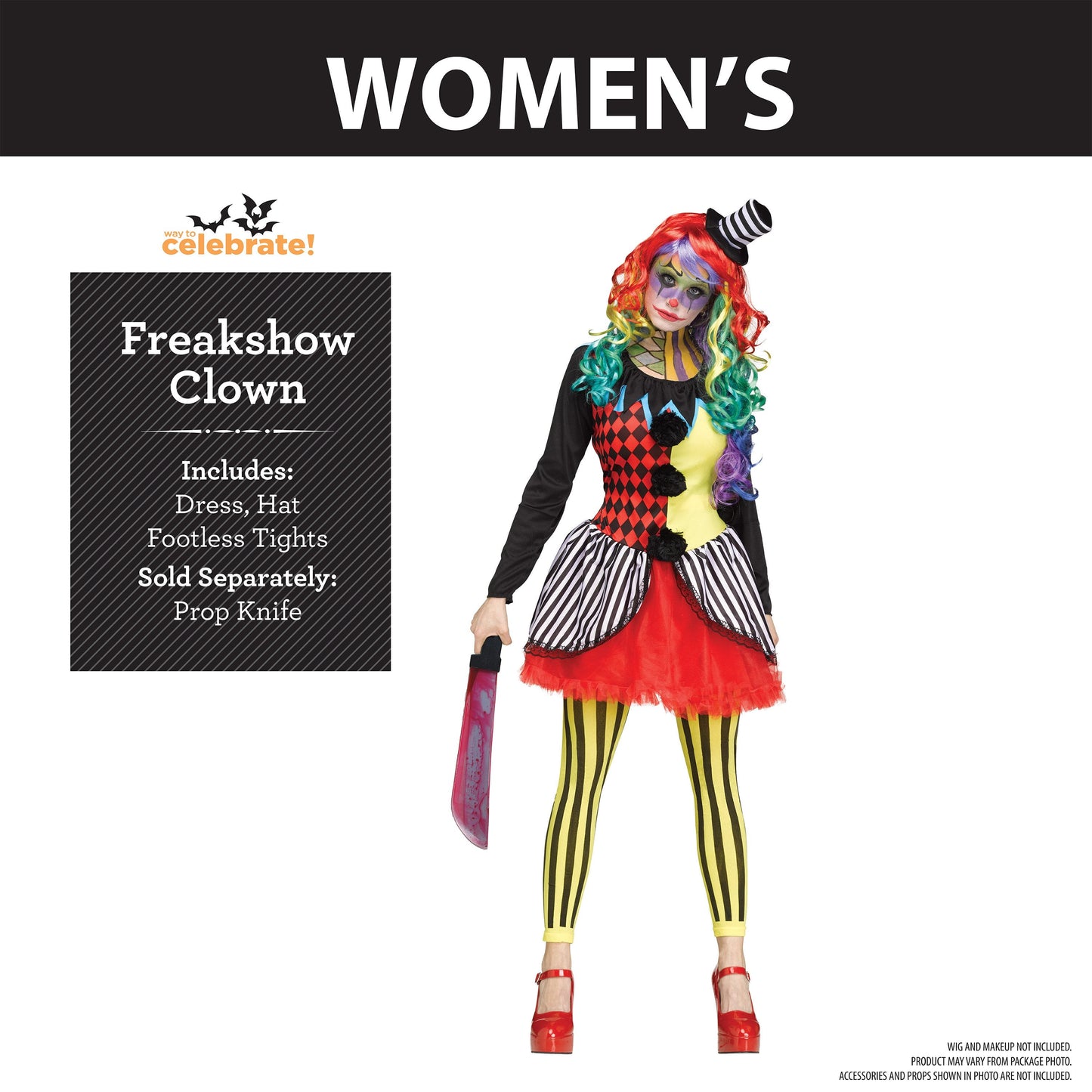 Disfraz de Payasa Freakshow para Adultos – Terror y Estilo en Halloween