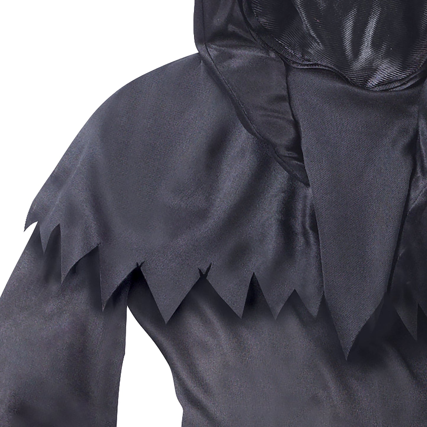 Disfraz de Fantasma Encapuchado para Niño – Traje de Espectro Oscuro con Capa y Capucha