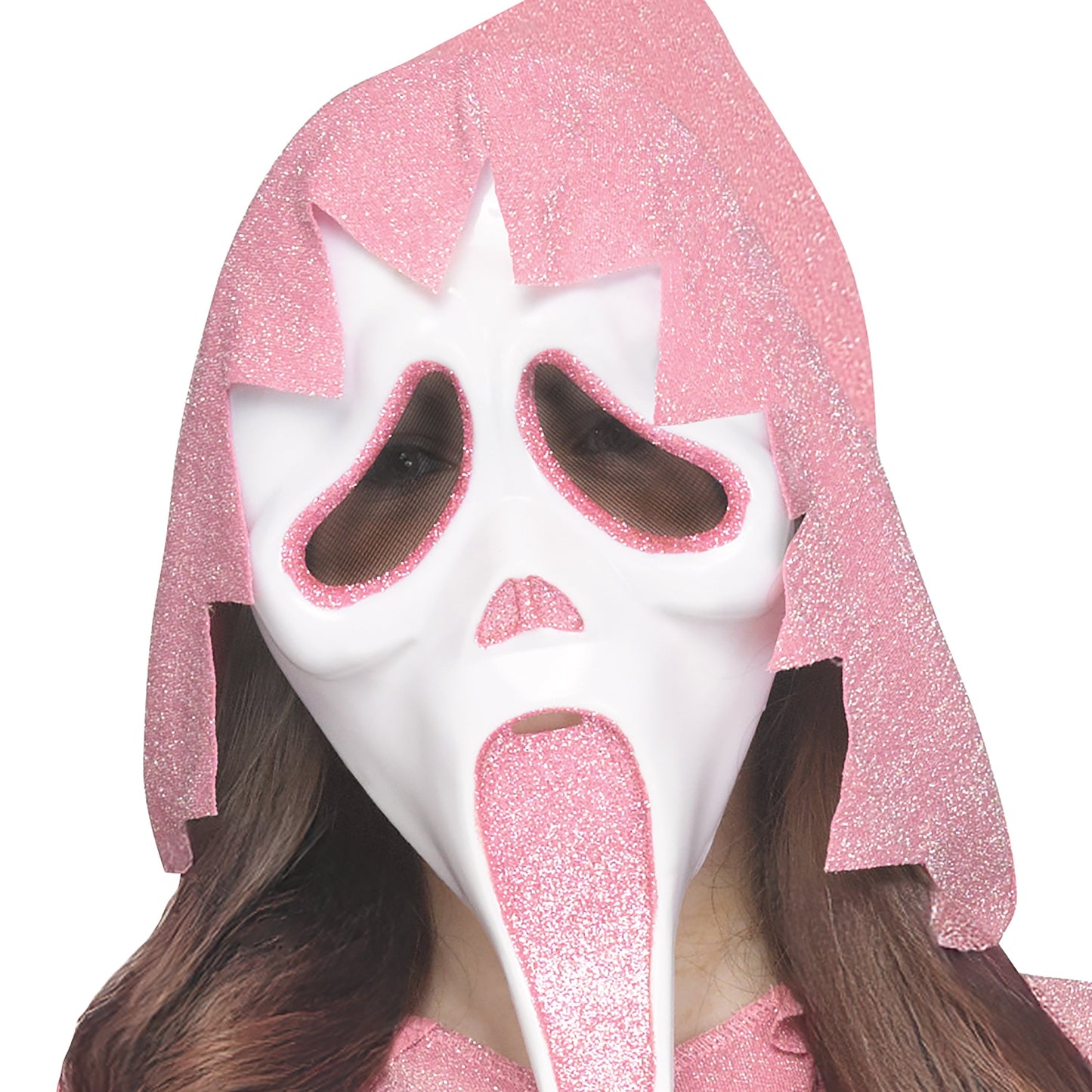 Disfraz de Ghostface Rosa para Niña – Talla S (6/6X)