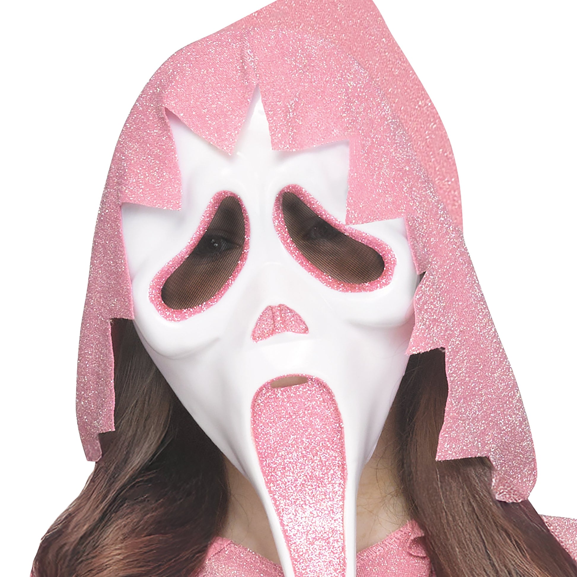 Disfraz de Ghostface Rosa para Niña – Talla S (6/6X)