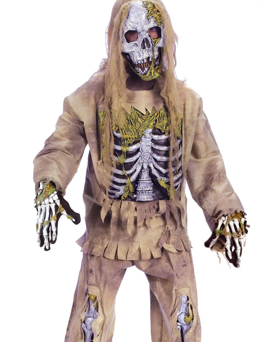 Skeleton Zombie Boy’S Halloween Fancy-Dress Costume for Child, Regular S (4–6)