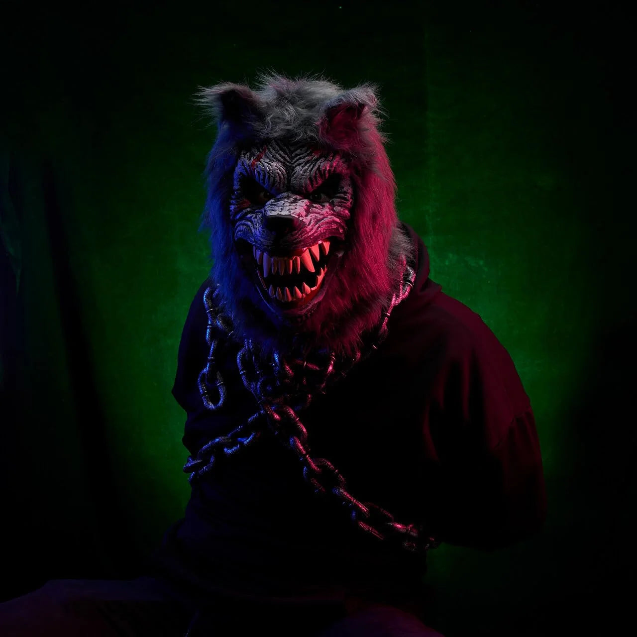 Máscara Realista de Hombre Lobo – Látex Completo para Halloween, Cosplay o Fiestas de Terror