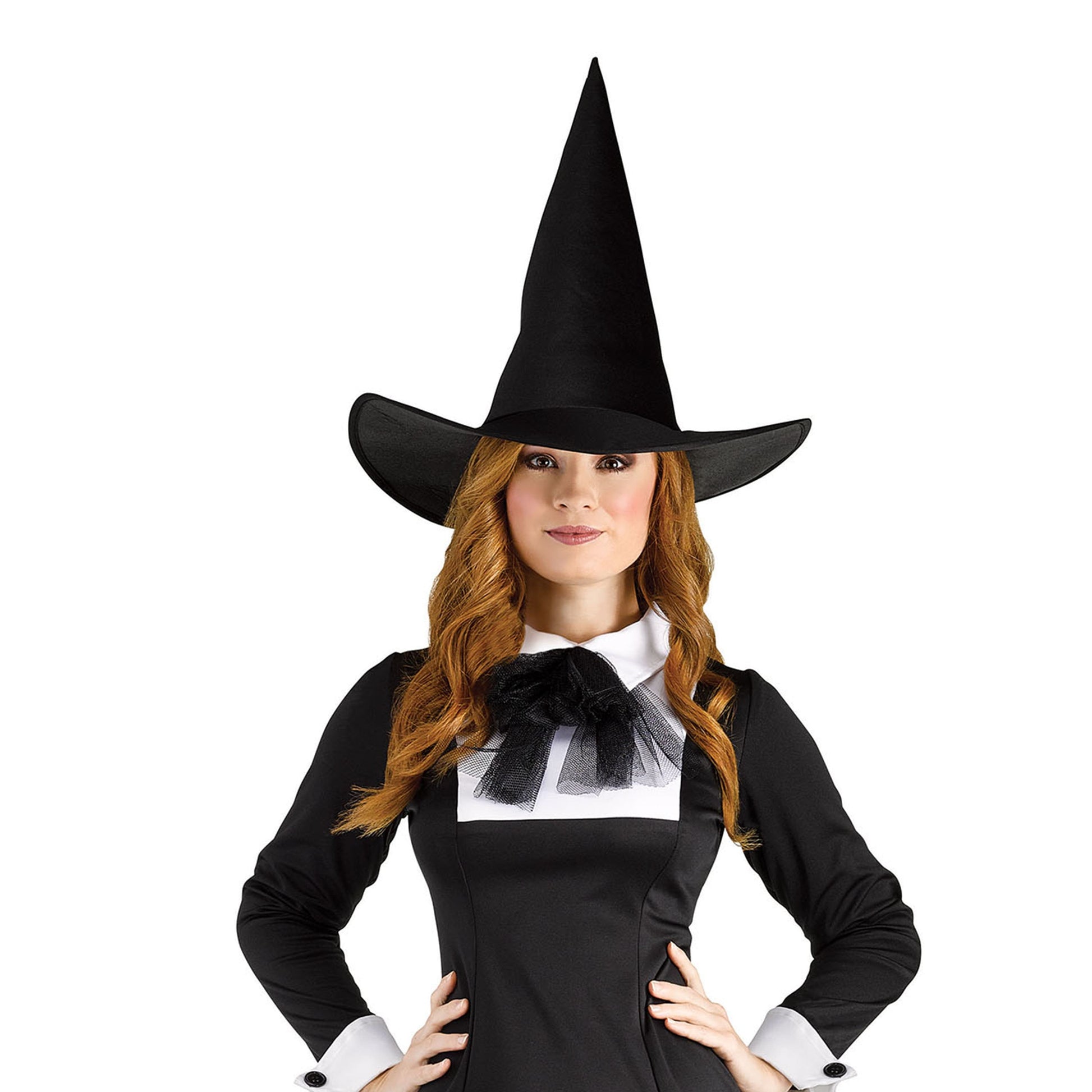 Disfraz de Bruja del Aquelarre – Traje Elegante de Halloween para Mujer con Sombrero