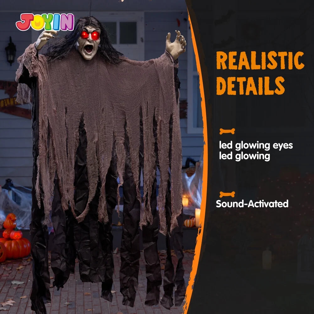 Zombi Enterrado con Ojos LED – Decoración de Halloween para Jardín o Cementerio