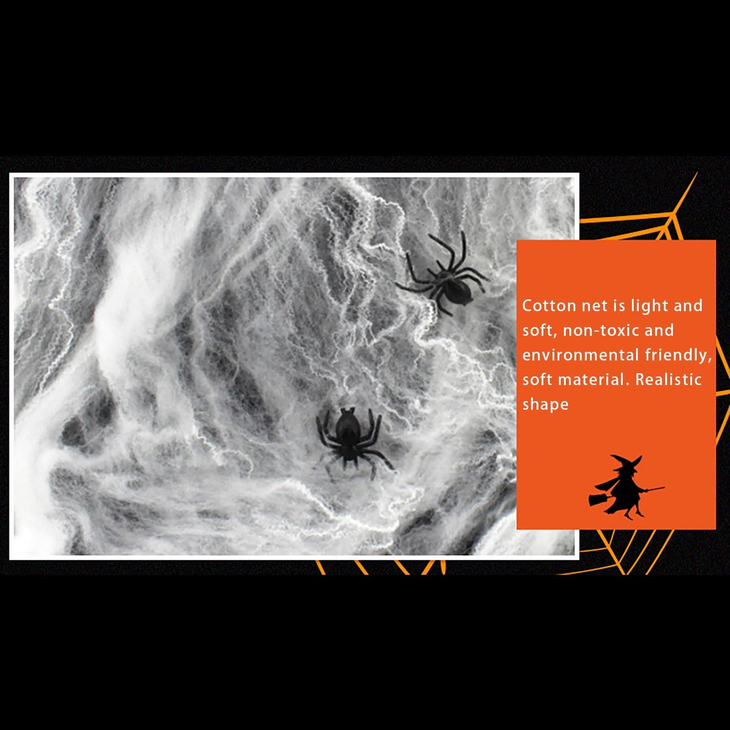 Telarañas de Halloween Súper Elásticas – Decoración de Terror para Interior y Exterior