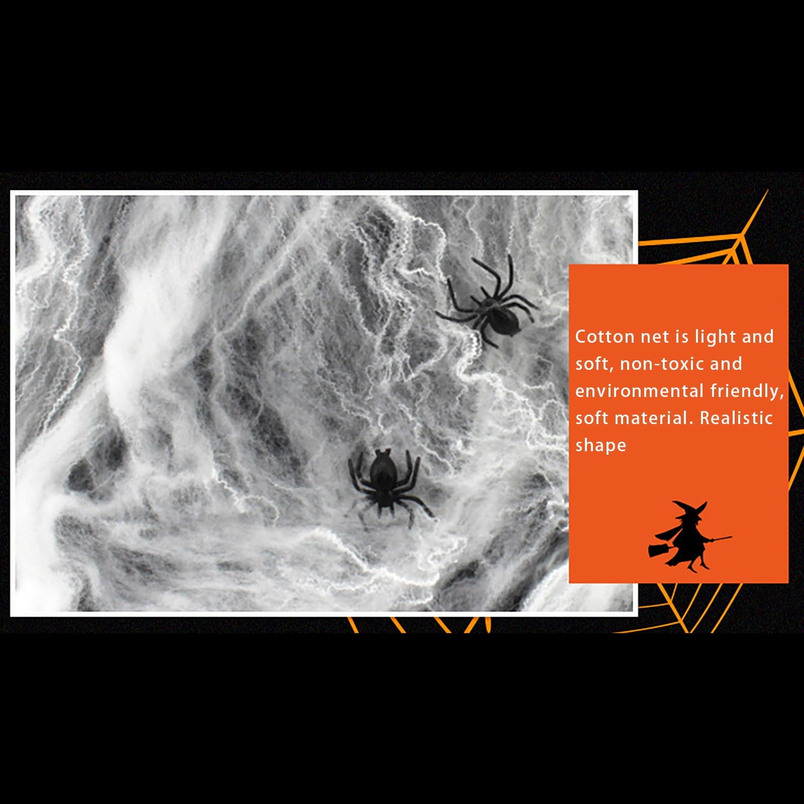 Telarañas de Halloween Súper Elásticas – Decoración de Terror para Interior y Exterior