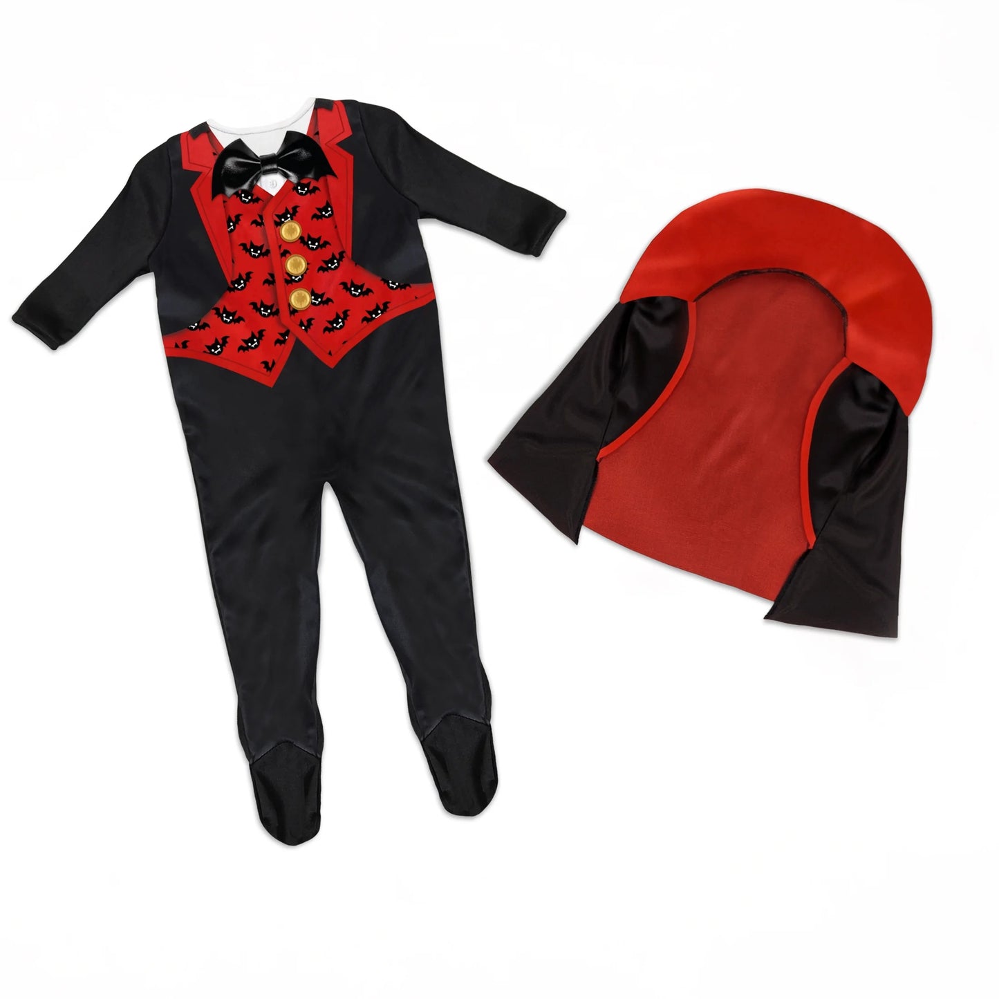 Disfraz de Vampiro para Bebé – Traje Completo de Halloween 12-18 Meses | Suave, Cómodo y Adorable