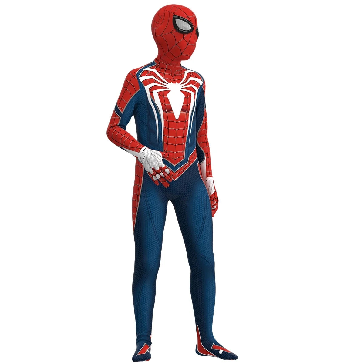 Disfraz Infantil de Superhéroe – Traje Completo de Lycra con Máscara para Niños (Estilo Spider-Man)