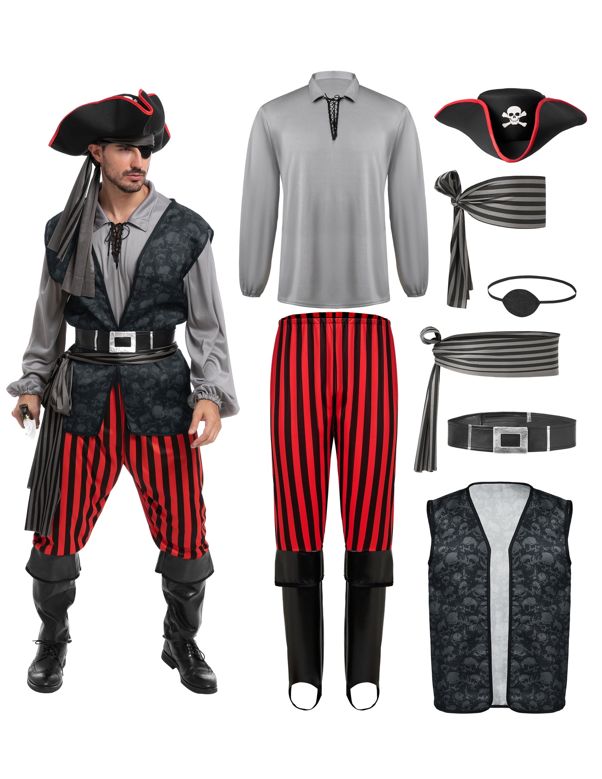 Disfraz de Pirata Capitán del Mar para Hombres – Conquista los Siete Mares este Halloween
