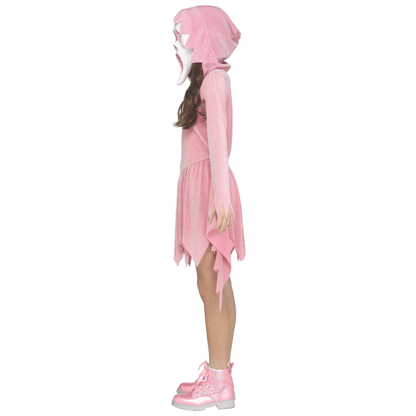 Disfraz de Ghostface Rosa para Niña – Talla S (6/6X)