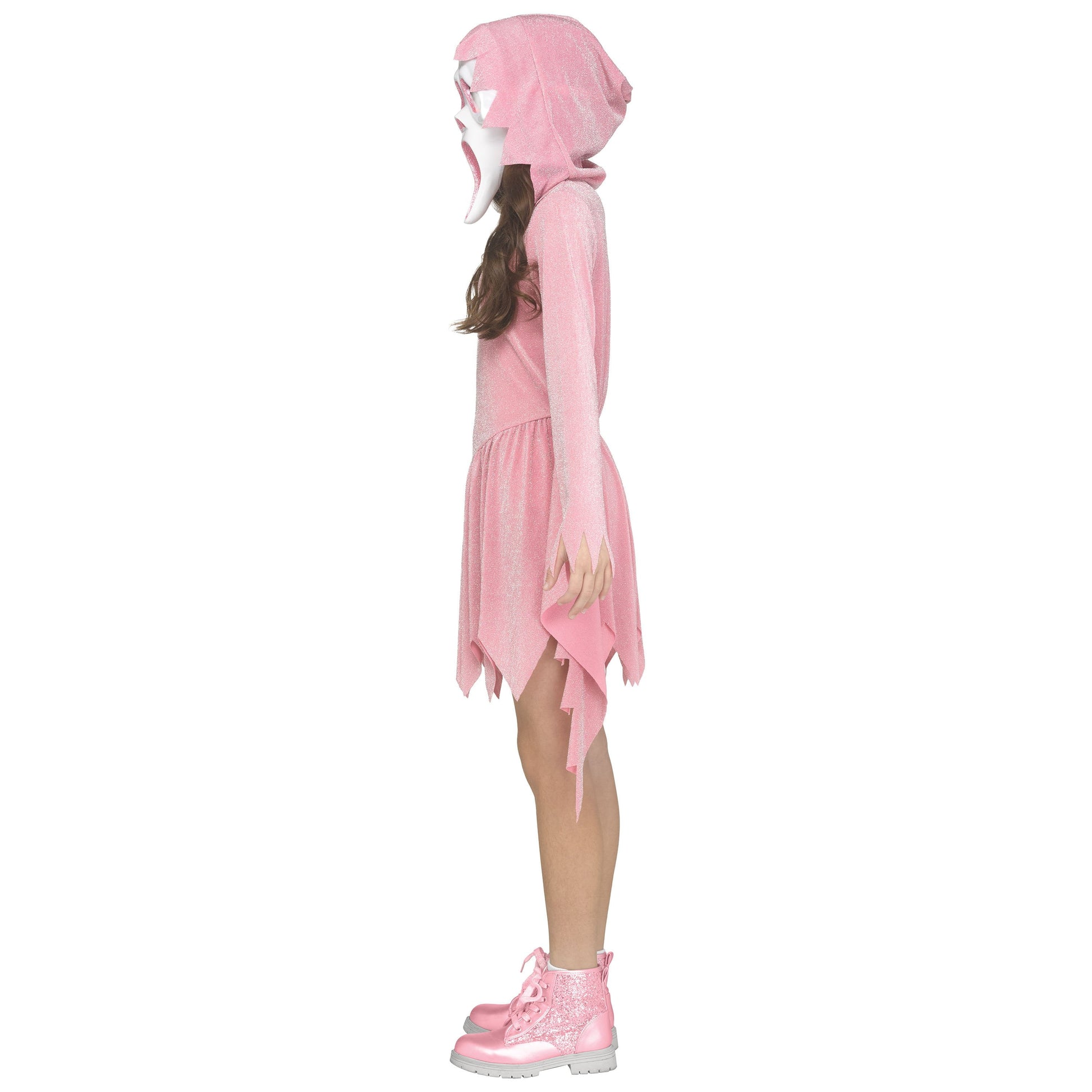 Disfraz de Ghostface Rosa para Niña – Talla S (6/6X)