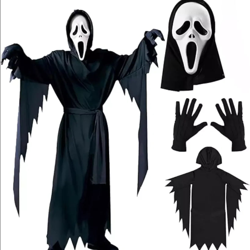 Scream Ghost Face Halloween Fancy-Dress Costume Child