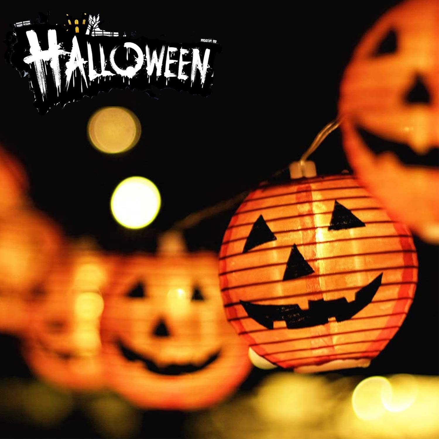 Set de 3 Cubos de Dulces de Halloween con Luz LED – Calabazas Luminosas para Niños