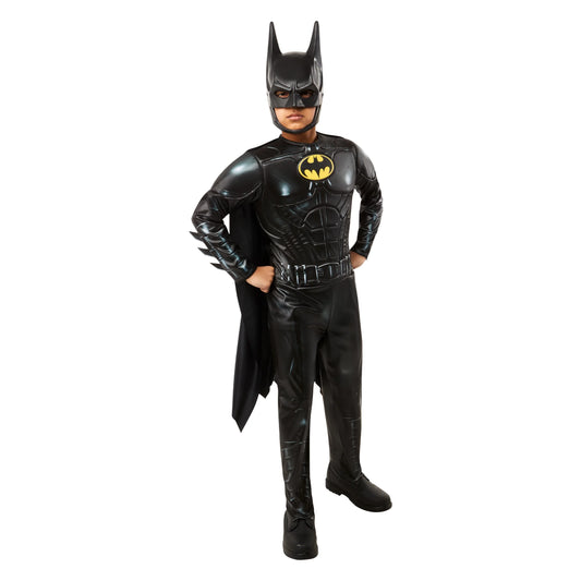 Disfraz Batman Clásico (The Flash 2023) – Pecho Musculoso para Niño