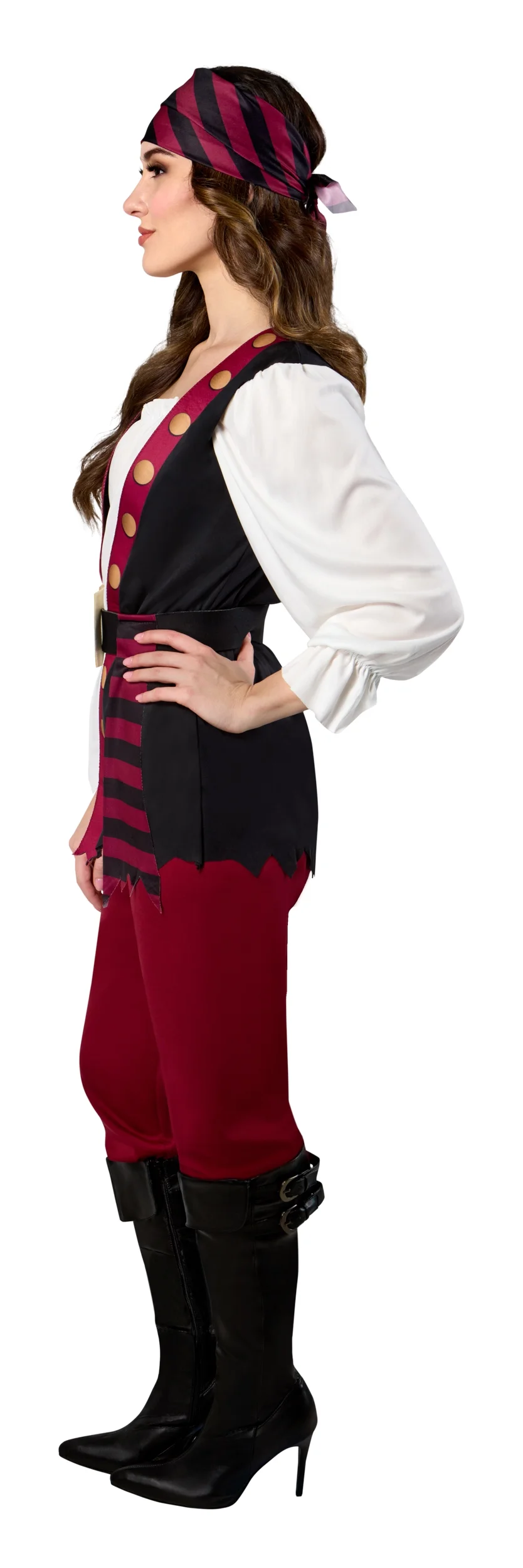 Disfraz de Pirata Elegante para Adultos – Aventurera del Mar Caribe