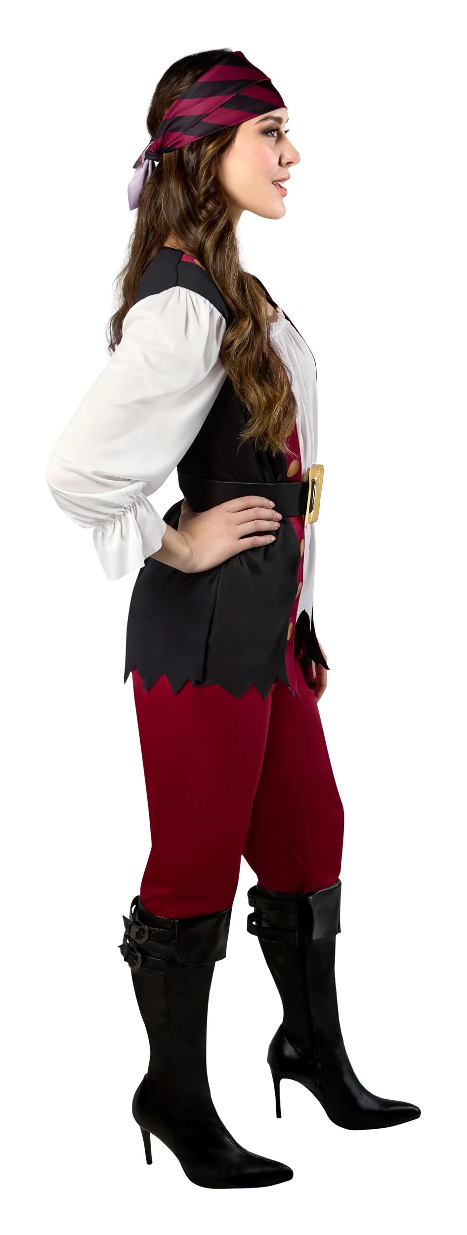 Disfraz de Pirata Elegante para Adultos – Aventurera del Mar Caribe