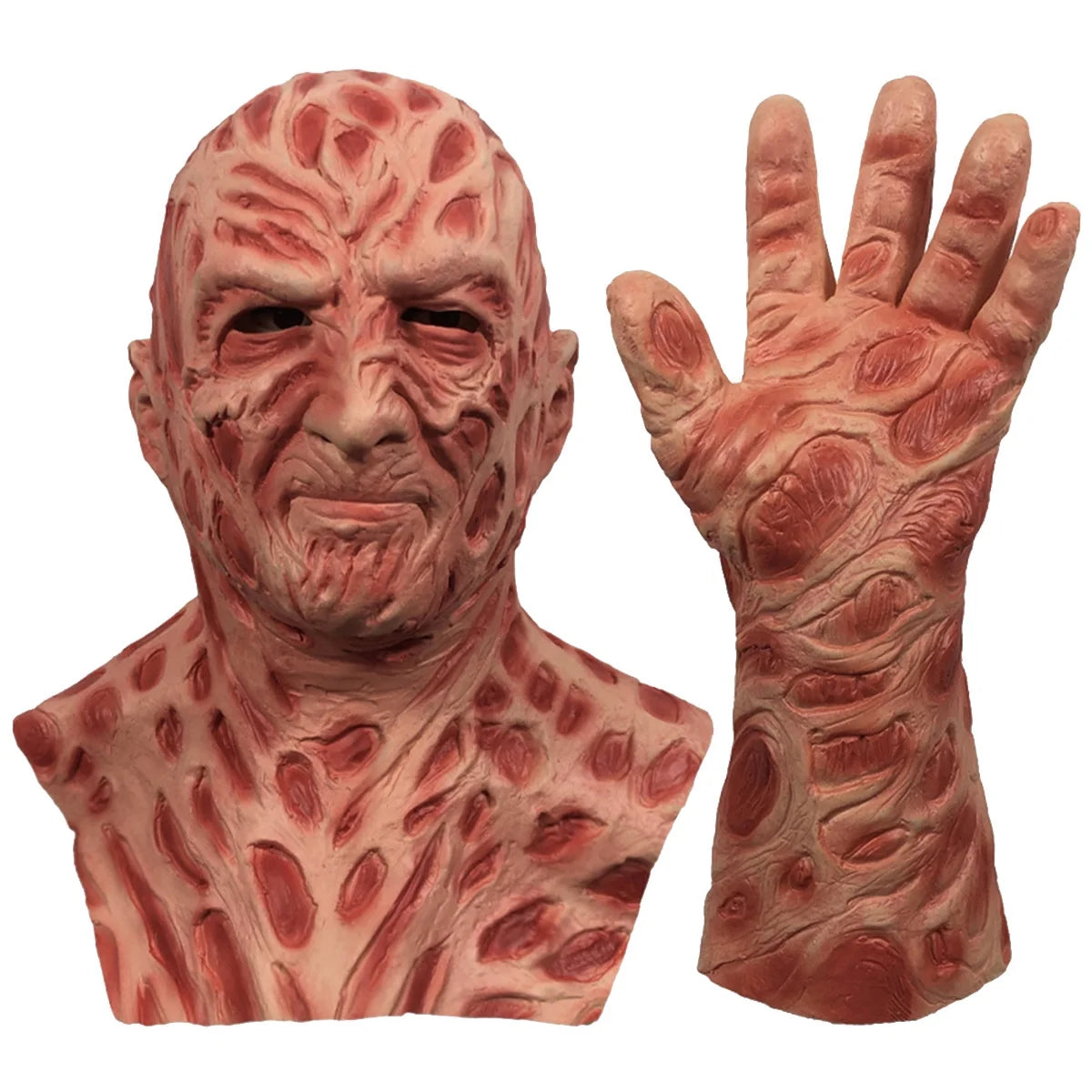 Máscara Freddy Krueger – Látex Completo Realista de Terror
