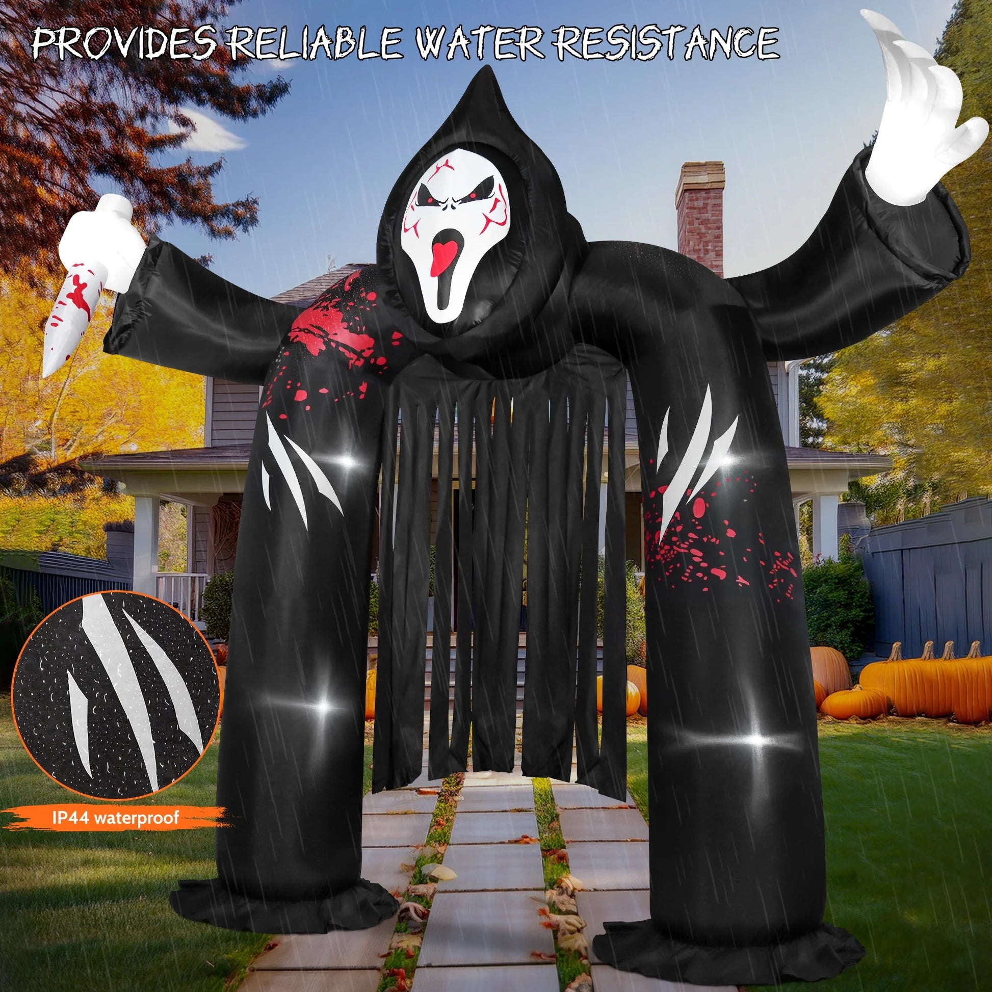 Arco Inflable Castillo Fantasma 10FT – Decoración de Halloween 👻🎃