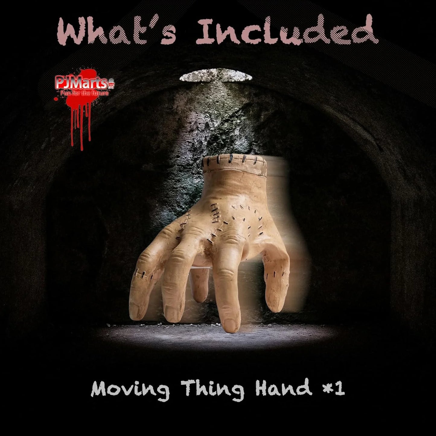 Mano Animatrónica con Sensor de Sonido – Decoración de Halloween con Movimiento y Luz