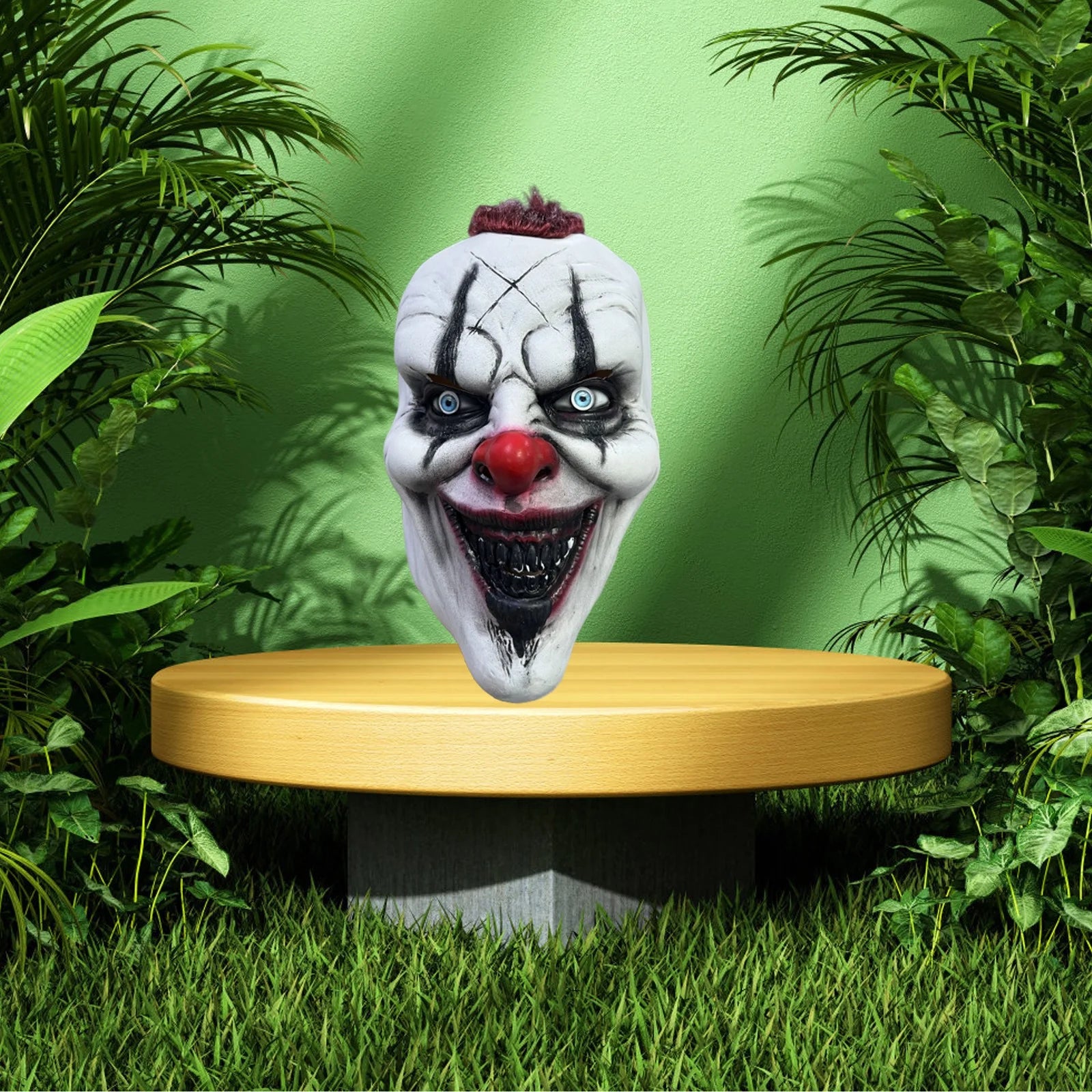 Máscara Realista del Joker Terrorífico – Látex Completo con Trenzas, Estilo Call of Duty, Ideal para Halloween y Fiestas de Terror