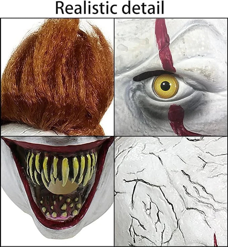 Máscara Realista de Pennywise – Látex Premium para Adultos, Inspirada en IT
