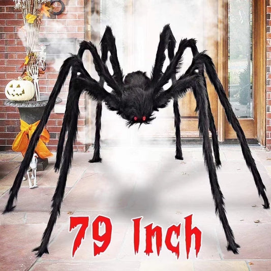 Araña Gigante de Halloween 79” – Decoración de Terror para Exteriores