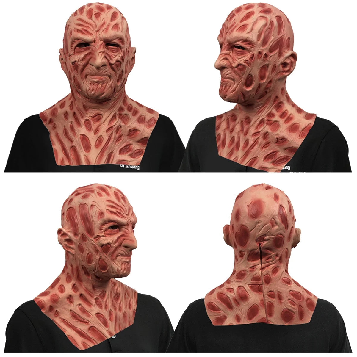 Máscara Freddy Krueger – Látex Completo Realista de Terror