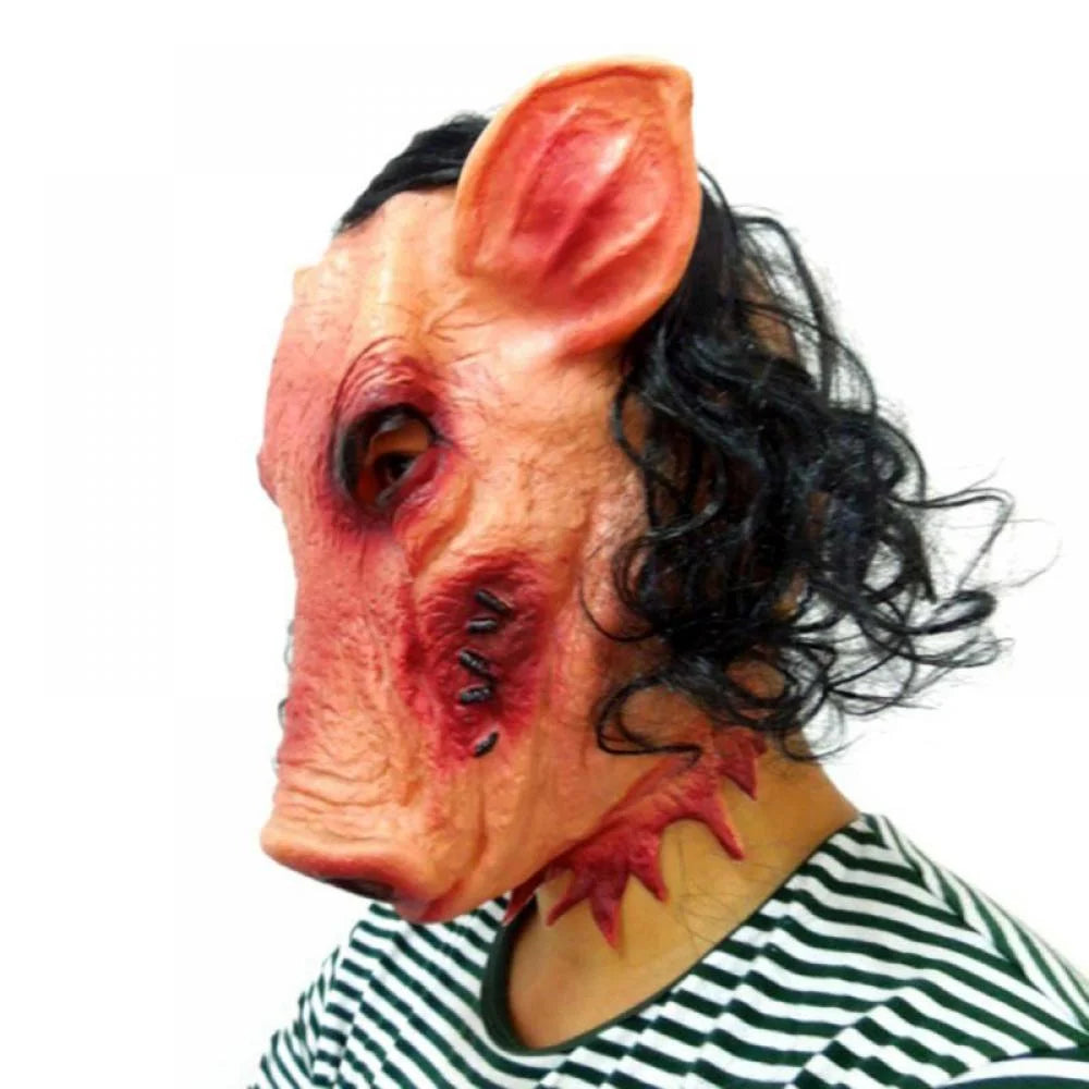 Máscara de Cerdo Sangriento – Látex Realista de Terror para Halloween o Cosplay