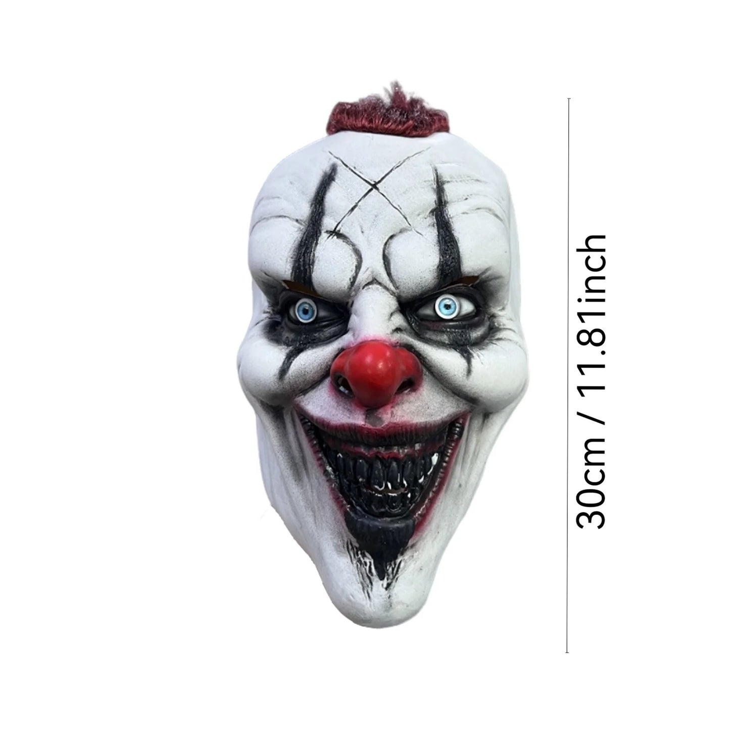 Máscara Realista del Joker Terrorífico – Látex Completo con Trenzas, Estilo Call of Duty, Ideal para Halloween y Fiestas de Terror