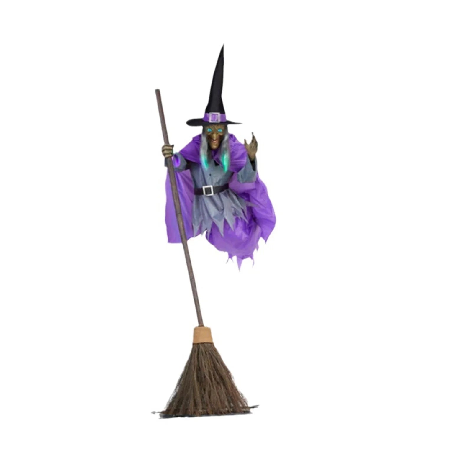 Bruja Voladora Decorativa de Jardín – Figura de Terror Flotante para Halloween con Efecto de Vuelo
