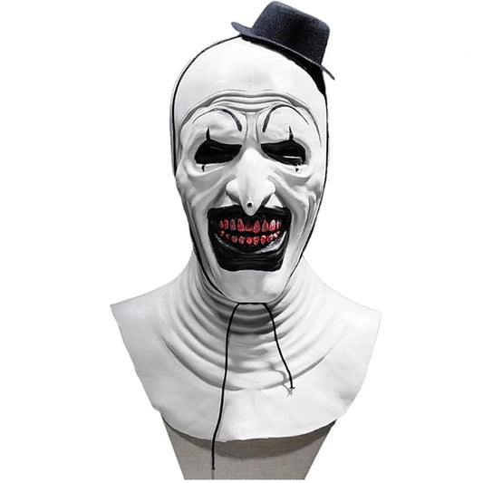 Máscara Realista de Terrifier “Art the Clown” – El Payaso Asesino del Terror Moderno